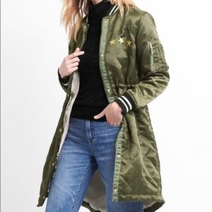 GAP Limited Edition Embroidered Quilted Bomber, S